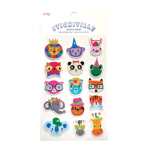 OOLY - Stickiville Standard - Party Animals (Puffy)