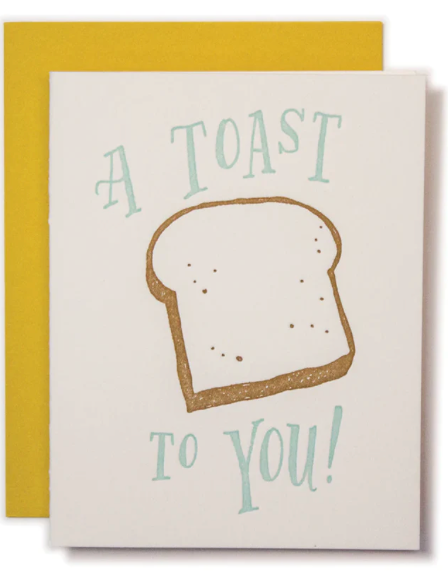 Toast Congratulations -- Ladyfingers Letterpress